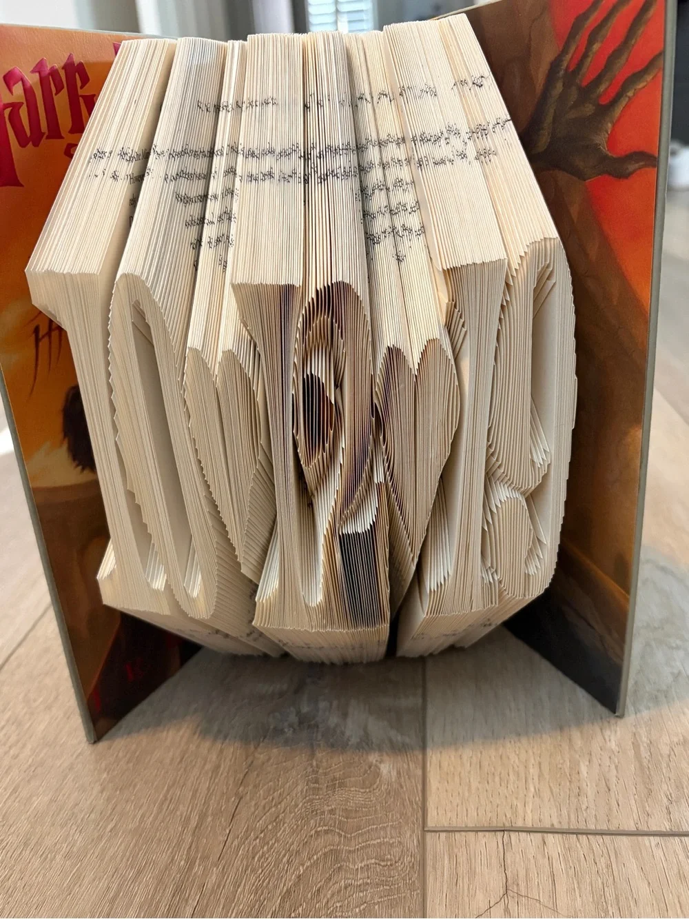 Hand-Folded Book Art Home Decor 10/12/19 Date Harry Potter Deathly Hallows